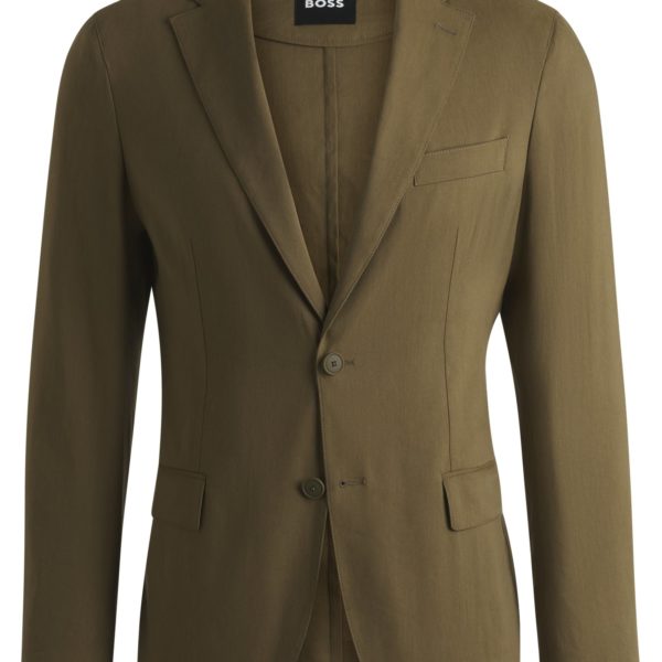 Veste Slim en mélange de lin et de stretch – Hugo Boss