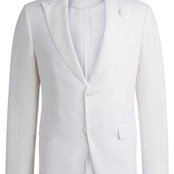 Veste Slim en toile de lin – Hugo Boss