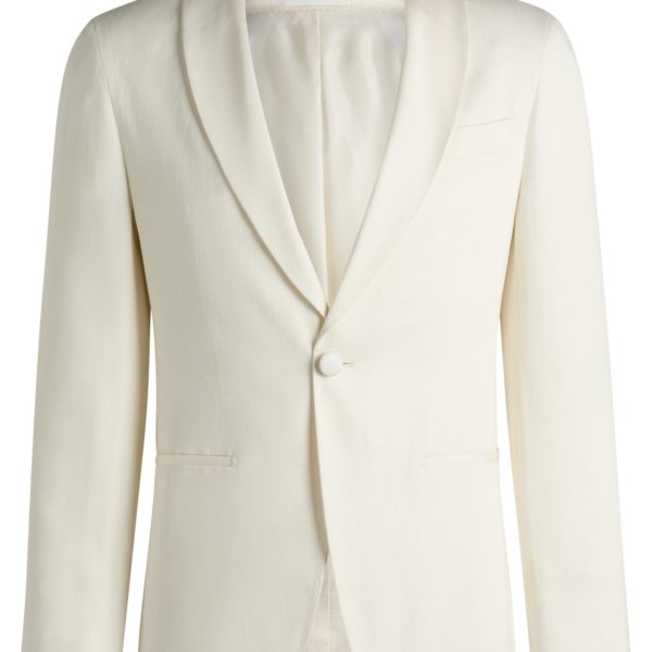 Veste de smoking Slim en lin et soie – Hugo Boss