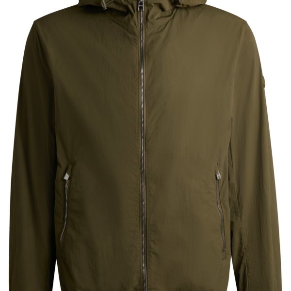 Veste déperlante en tissu froissé avec capuche ajustable – Hugo Boss