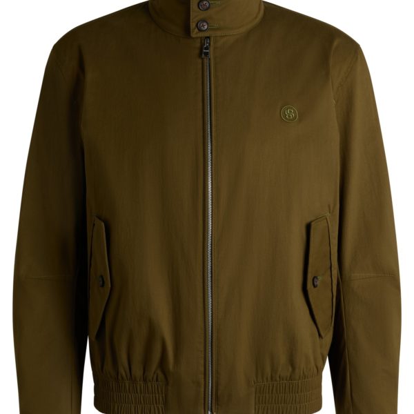 Veste en coton mélangé avec monogramme Double B – Hugo Boss