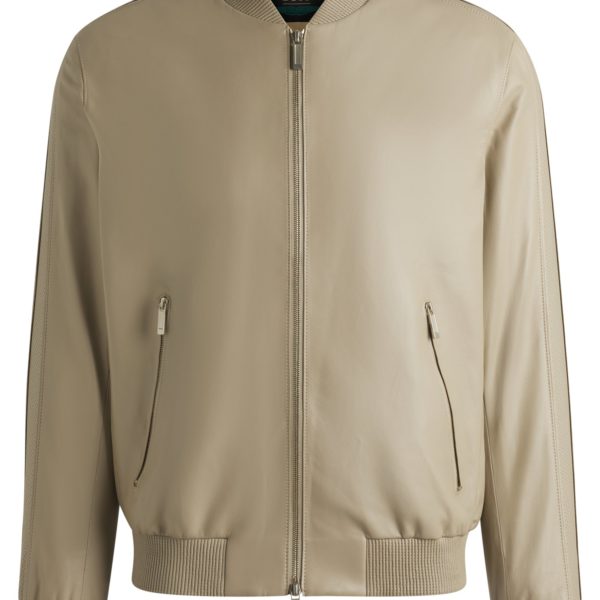 Hugo Boss Veste en cuir nappa BOSS x ASTON MARTIN à détails perforés
