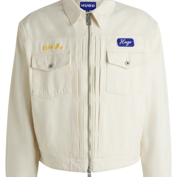 Veste en twill de coton avec broderie « Motor Club » – Hugo Boss