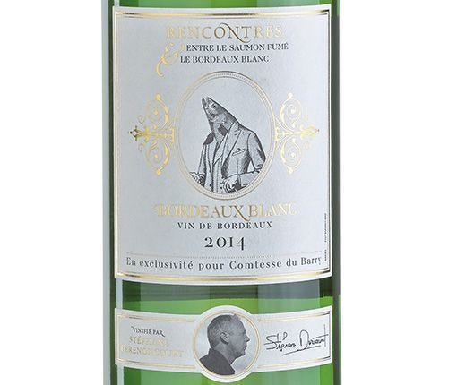 Bordeaux blanc, Derenoncourt pour Comtesse du Barry-Comtesse du Barry