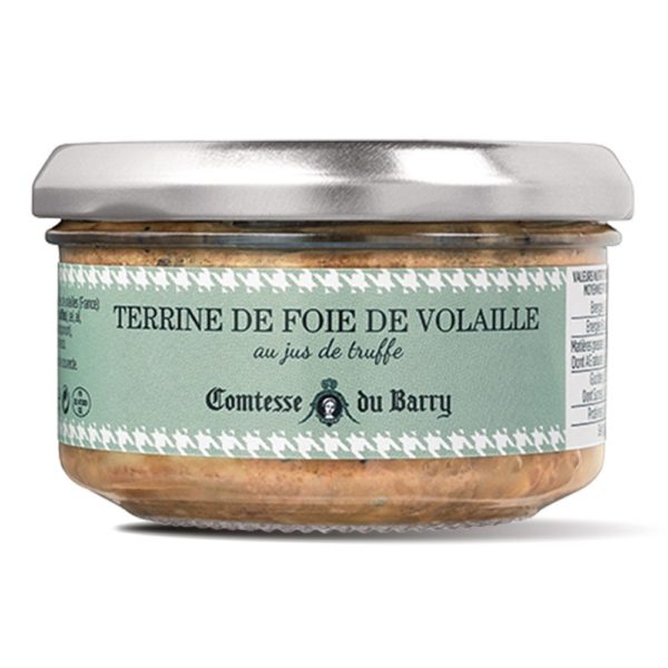 Terrine de foie de volaille au jus de truffes-Comtesse du Barry