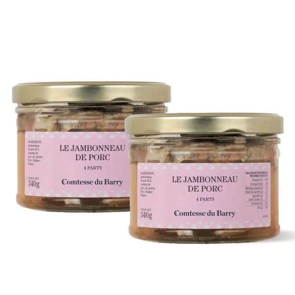 Lot de 2 jambonneaux de porc 340g-Comtesse du Barry