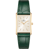 Daniel Wellington DW Montre 22×32 Bound Crocodile Champagne Sunray Gold