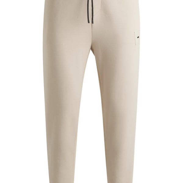 Bas de survêtement en coton stretch mélangé avec patch logoté – Hugo Boss