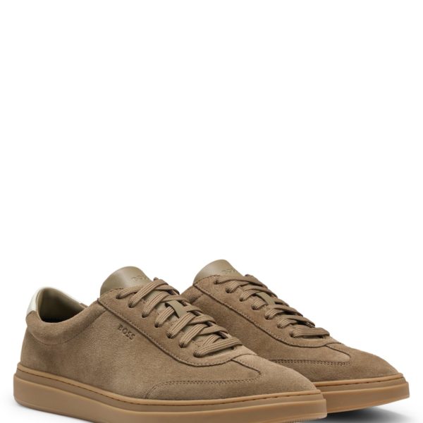 Baskets en cuir suédé avec semelle en gomme – Hugo Boss