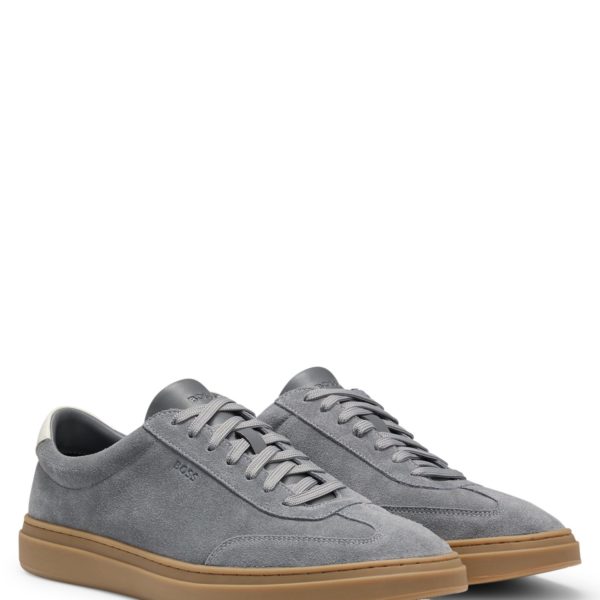 Baskets en cuir suédé avec semelle en gomme – Hugo Boss