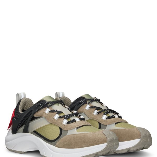 Baskets inspirées des chaussures de course en cuir suédé et mesh – Hugo Boss