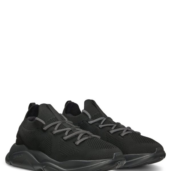 Baskets style chaussures de course avec tige en maille et logo en relief – Hugo Boss