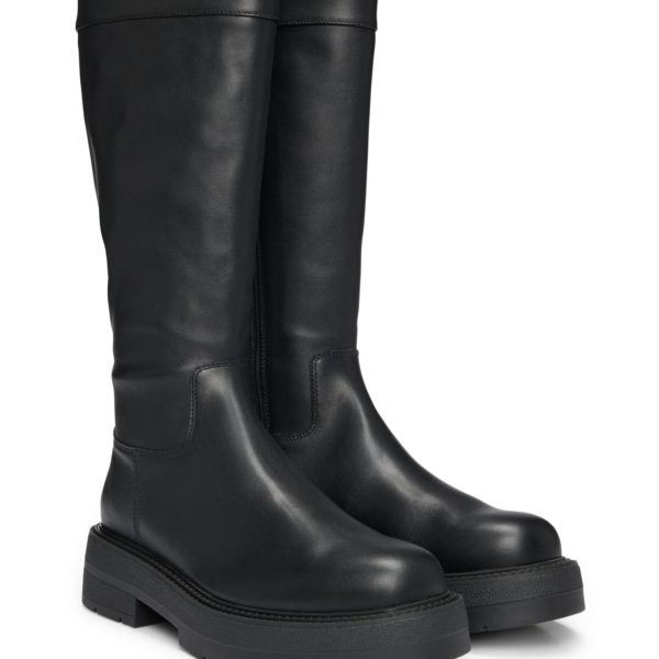 Bottes en cuir avec monogramme Double B rembourré – Hugo Boss