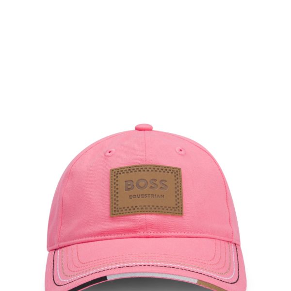 Casquette d’équitation avec patch logoté d’inspiration rétro – Hugo Boss