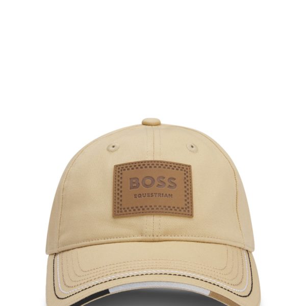 Casquette d’équitation avec patch logoté d’inspiration rétro – Hugo Boss