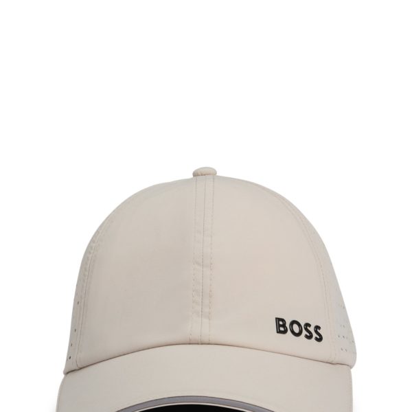 Casquette en taffetas à motif pois, découpé au laser – Hugo Boss