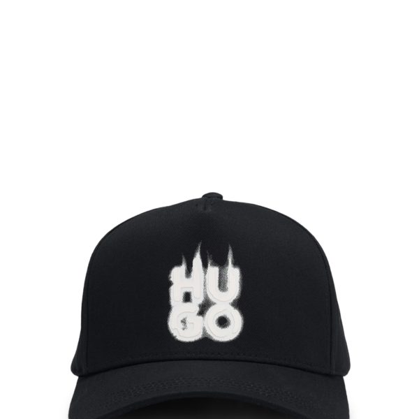 Casquette en twill de coton avec logo effet fumé – Hugo Boss
