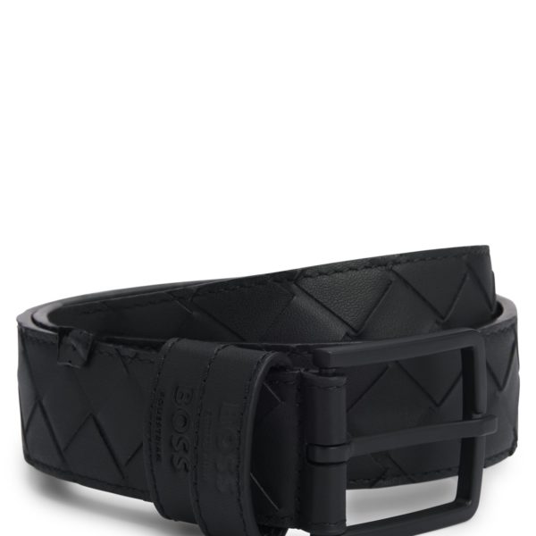 Ceinture d’équitation en cuir tressé – Hugo Boss