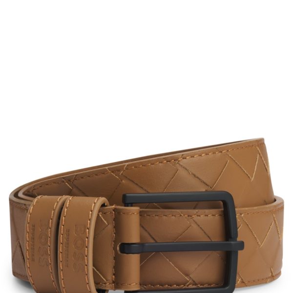 Ceinture d’équitation en cuir tressé – Hugo Boss