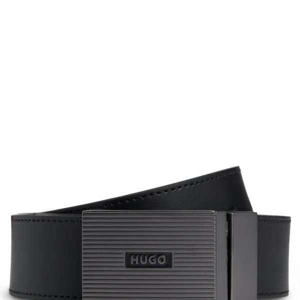 Ceinture réversible en cuir italien avec boucle plate – Hugo Boss