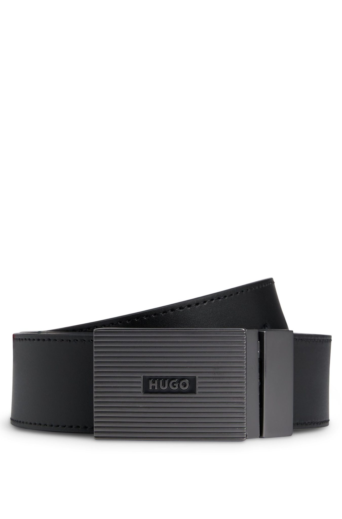 Hugo Boss Ceinture réversible en cuir italien avec boucle plate