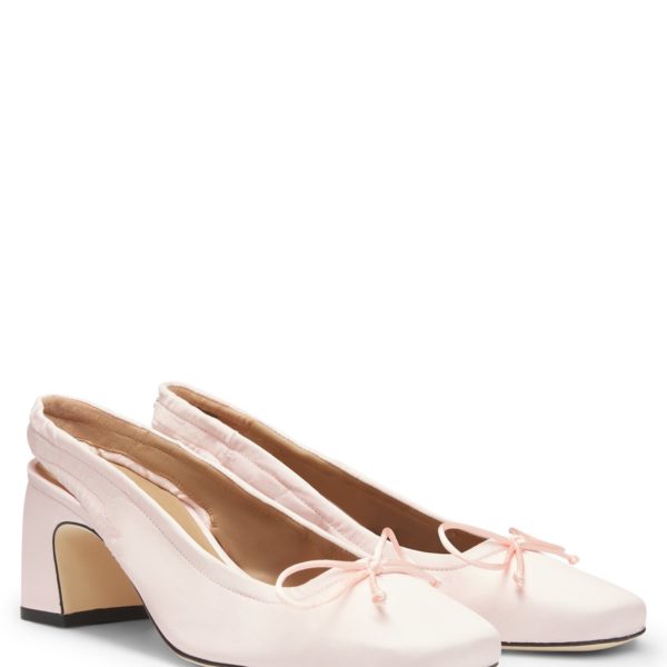 Chaussures à talon ouvert avec bride élastique froncée – Hugo Boss