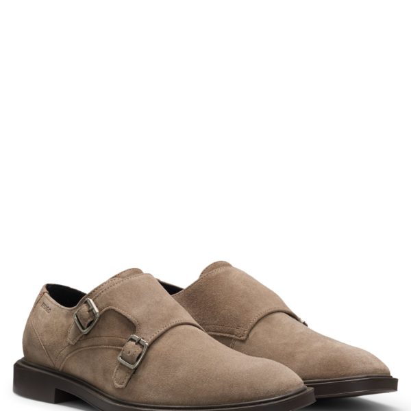Chaussures en cuir suédé à double bride – Hugo Boss