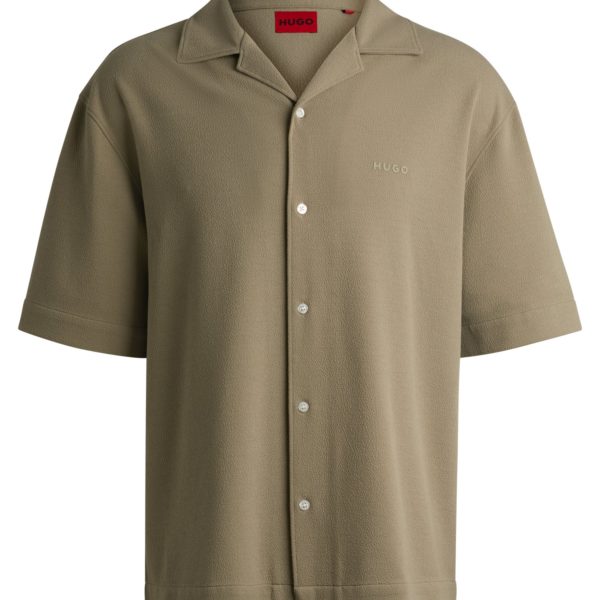 Hugo Boss Chemise Oversize en jersey structuré