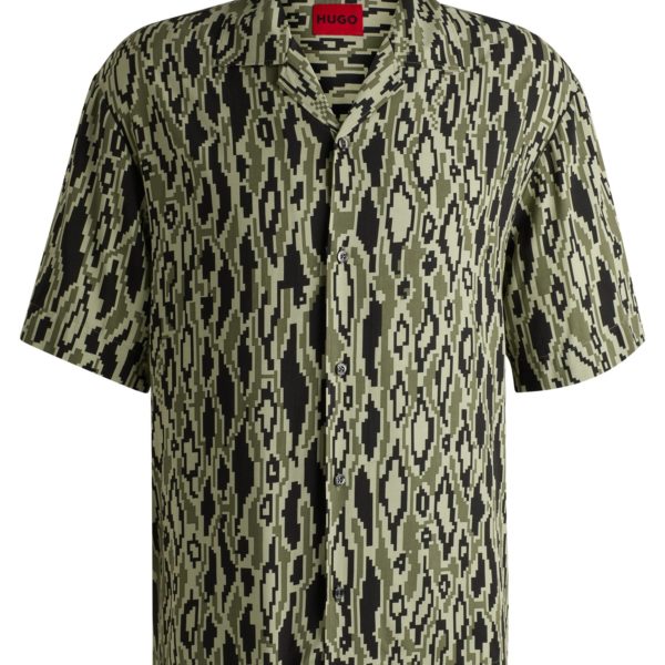 Hugo Boss Chemise Oversize en popeline à imprimé python