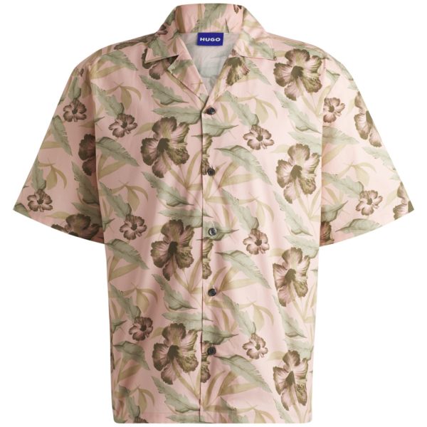Chemise Relaxed en popeline de coton imprimée – Hugo Boss