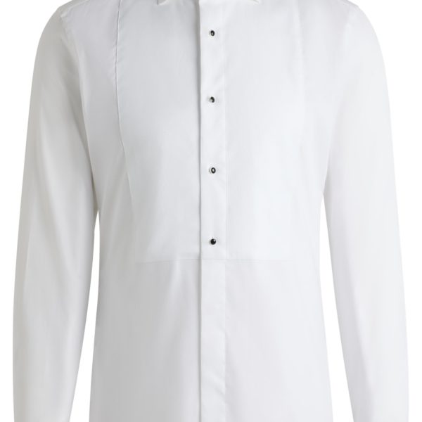 Chemise Slim en popeline de coton facile à repasser – Hugo Boss
