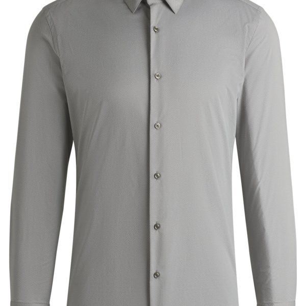 Chemise Slim en tissu stretch performant structuré – Hugo Boss