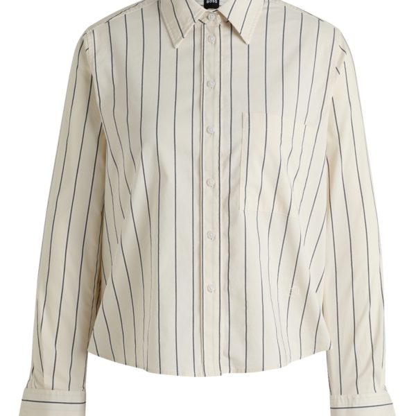 Chemisier Regular en coton stretch à rayures – Hugo Boss