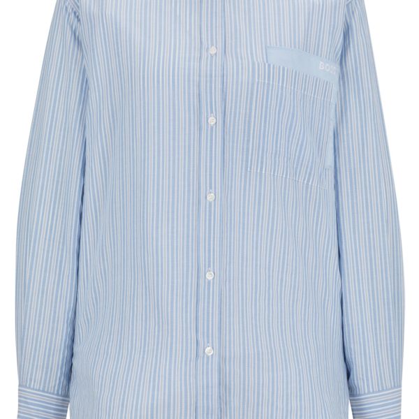 Chemisier Relaxed en toile de coton à rayures – Hugo Boss