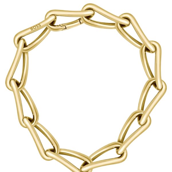 Collier doré à maillons tubulaires torsadés – Hugo Boss