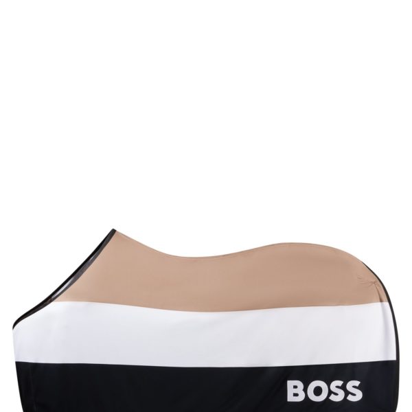 Couverture séchante avec rayures larges emblématiques et logo – Hugo Boss