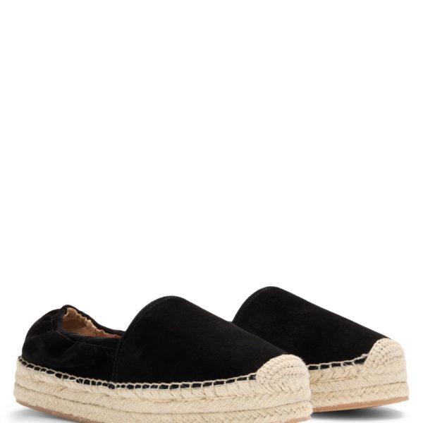 Espadrilles en cuir suédé à talon élastique – Hugo Boss