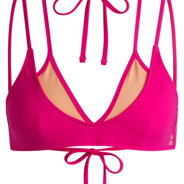 Hugo Boss Haut de bikini dos nu bicolore effet superposé