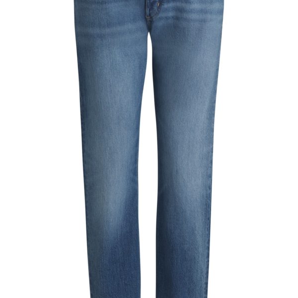 Jean droit en denim stretch confortable bleu délavé – Hugo Boss