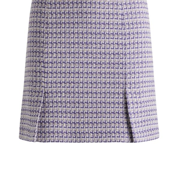 Jupe courte en coton mélangé à motif – Hugo Boss