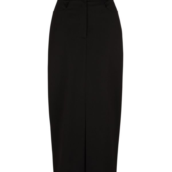 Jupe longue en tissu stretch avec fente sur le devant – Hugo Boss