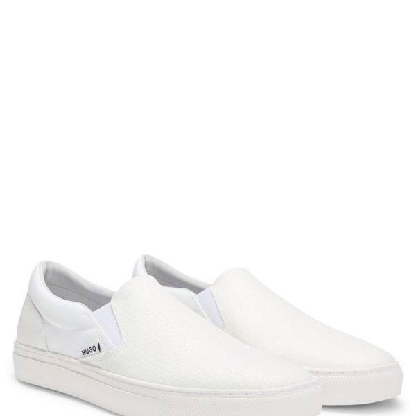 Mocassins avec empeigne logotée – Hugo Boss