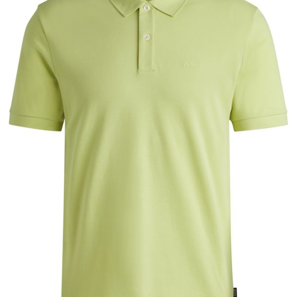 Polo Pallas en piqué de coton avec détails logotés – Hugo Boss