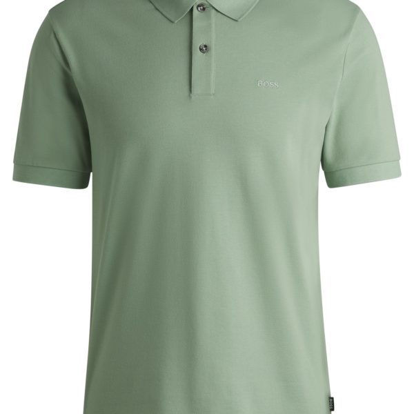 Polo Pallas en piqué de coton avec détails logotés – Hugo Boss
