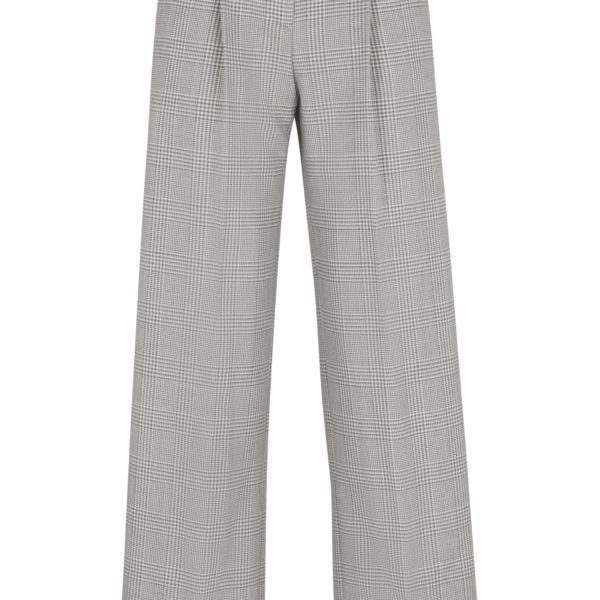 Pantalon droit en laine vierge à motif prince-de-galles – Hugo Boss