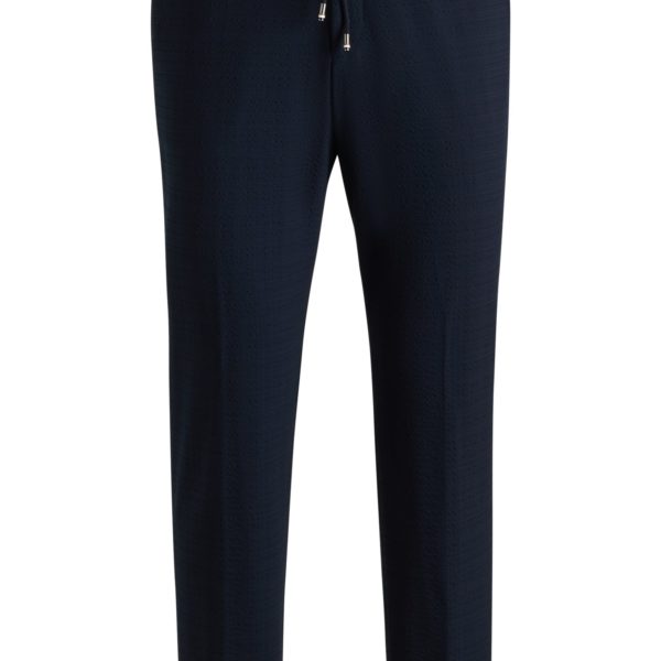 Pantalon habillé en seersucker stretch – Hugo Boss