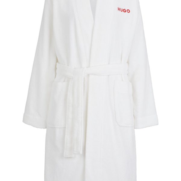 Peignoir en molleton de coton avec logo brodé – Hugo Boss