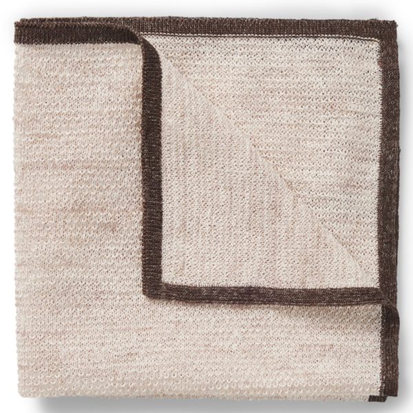 Pochette de costume en soie et lin à bordure contrastante – Hugo Boss