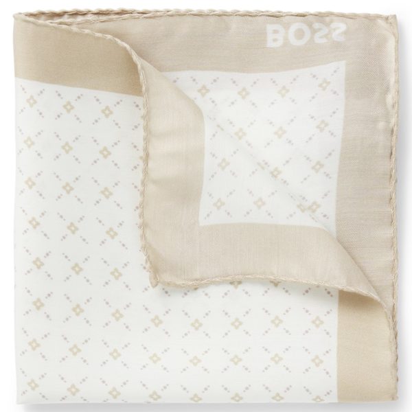 Pochette de costume imprimée avec bordure logotée – Hugo Boss