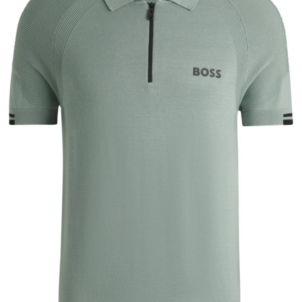 Polo Slim actif en maille avec gestion de l’humidité – Hugo Boss